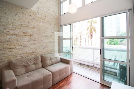 Sala de apartamento à venda com 1 quarto, 45m² em Indianópolis, São Paulo