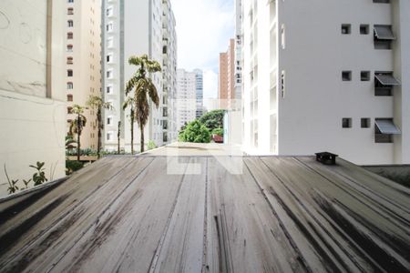 Vista da Sala de apartamento à venda com 1 quarto, 45m² em Indianópolis, São Paulo
