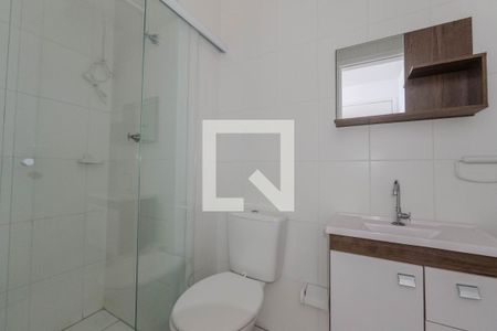 Banheiro de kitnet/studio para alugar com 1 quarto, 22m² em Centro Histórico de São Paulo, São Paulo