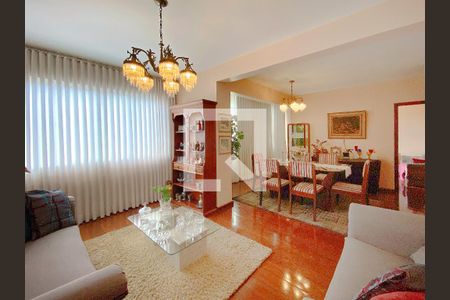 Sala de apartamento à venda com 3 quartos, 110m² em Calafate, Belo Horizonte