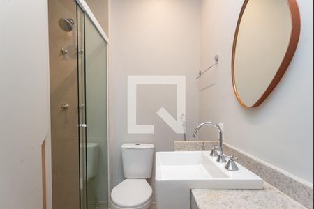 Banheiro de kitnet/studio à venda com 1 quarto, 33m² em Perdizes, São Paulo