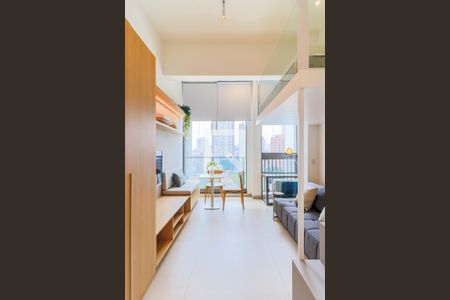 Sala/Quarto de kitnet/studio para alugar com 1 quarto, 29m² em Jardim das Acacias, São Paulo