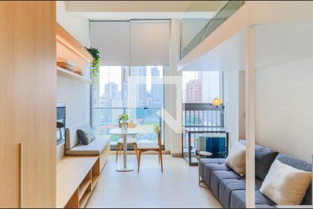 Sala/Quarto de kitnet/studio para alugar com 1 quarto, 29m² em Jardim das Acacias, São Paulo