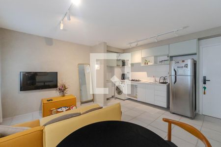 Sala de apartamento para alugar com 1 quarto, 46m² em Bela Vista, São Paulo