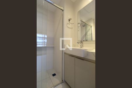 Banheiro da Suíte de kitnet/studio para alugar com 1 quarto, 22m² em Itaim Bibi, São Paulo