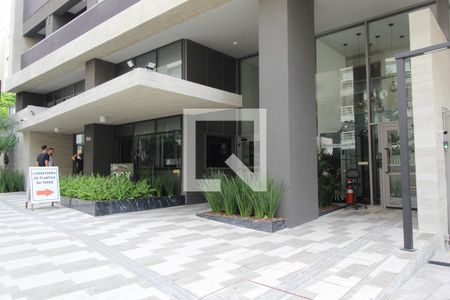 Fachada do Prédio de kitnet/studio para alugar com 1 quarto, 22m² em Itaim Bibi, São Paulo