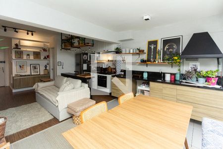 Sala/Cozinha de apartamento à venda com 1 quarto, 47m² em Moema, São Paulo