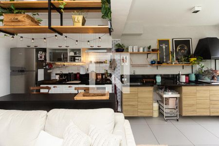 Sala/Cozinha de apartamento à venda com 1 quarto, 47m² em Moema, São Paulo