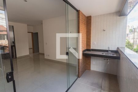 Varanda da Sala de apartamento à venda com 3 quartos, 115m² em Gutierrez, Belo Horizonte