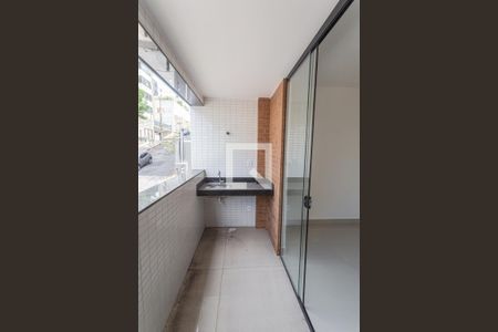Varanda da Sala de apartamento à venda com 3 quartos, 88m² em Gutierrez, Belo Horizonte