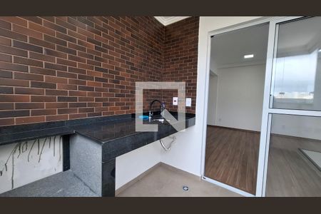 Varanda gourmet de apartamento à venda com 2 quartos, 58m² em Jardim, Santo André