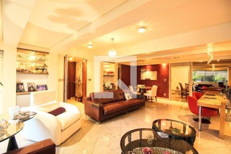 Sala  de apartamento à venda com 4 quartos, 214m² em Carmo, Belo Horizonte