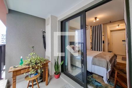varanda Studio de kitnet/studio para alugar com 1 quarto, 25m² em Vila Mariana, São Paulo