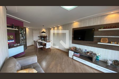 Sala  de apartamento à venda com 3 quartos, 134m² em Vila Assunção, Santo André
