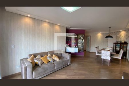 Sala  de apartamento à venda com 3 quartos, 134m² em Vila Assunção, Santo André