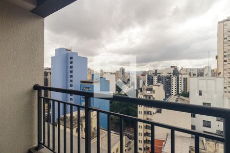 Varanda do Studio de kitnet/studio à venda com 1 quarto, 25m² em República, São Paulo