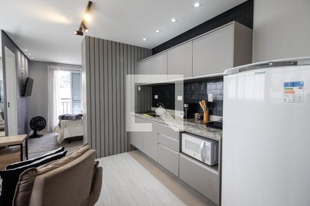 Cozinha de kitnet/studio à venda com 1 quarto, 30m² em Vila Dom Pedro Ii, São Paulo