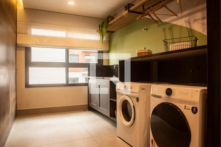Área comum - Lavanderia de kitnet/studio para alugar com 1 quarto, 18m² em Vila Clementino, São Paulo