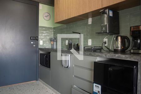 Cozinha de kitnet/studio para alugar com 1 quarto, 18m² em Vila Clementino, São Paulo
