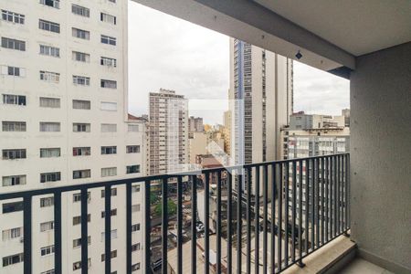 Varanda do Studio de kitnet/studio para alugar com 1 quarto, 41m² em Santa Ifigênia, São Paulo
