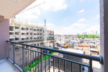 Varanda da Sala de apartamento para alugar com 1 quarto, 28m² em Vila Tolstoi, São Paulo