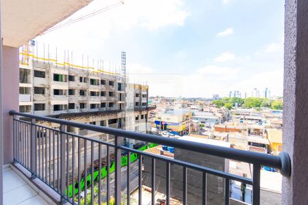 Varanda da Sala de apartamento para alugar com 1 quarto, 28m² em Vila Tolstoi, São Paulo