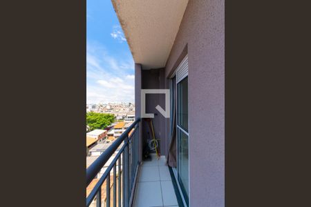 Varanda da Sala de apartamento para alugar com 1 quarto, 28m² em Vila Tolstoi, São Paulo