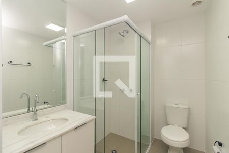 Banheiro de kitnet/studio à venda com 1 quarto, 27m² em Vila Buarque, São Paulo