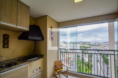 Varanda da Sala de apartamento à venda com 3 quartos, 85m² em Vila América, Santo André