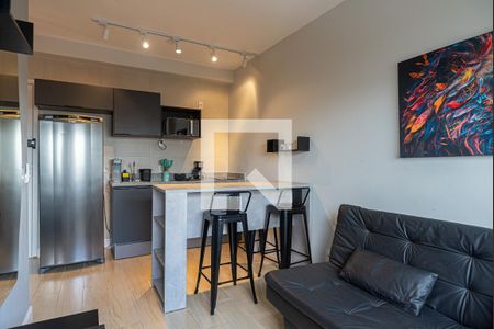 Sala de apartamento para alugar com 1 quarto, 27m² em Bela Vista, São Paulo