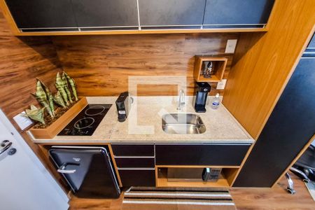 Cozinha de kitnet/studio para alugar com 1 quarto, 25m² em Vila Mariana, São Paulo