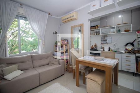 Sala de apartamento à venda com 1 quarto, 39m² em Cristal, Porto Alegre
