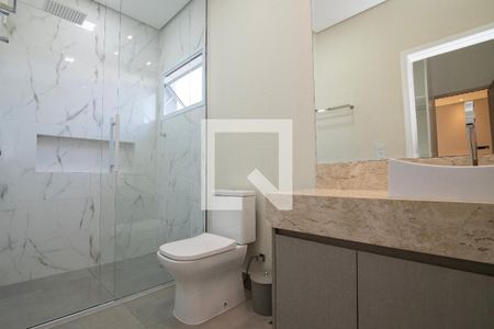 Banheiro da Suíte de casa de condomínio para alugar com 3 quartos, 160m² em Parque Franceschini, Hortolândia