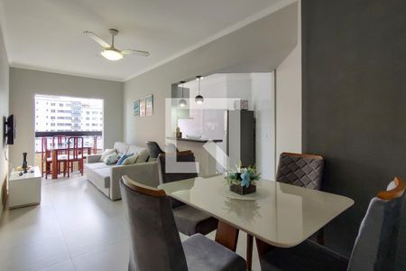 Sala de apartamento para alugar com 1 quarto, 55m² em Vila Tupi, Praia Grande