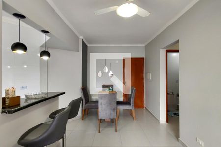 Sala de apartamento para alugar com 1 quarto, 55m² em Vila Tupi, Praia Grande