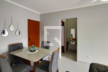 Sala de apartamento para alugar com 1 quarto, 55m² em Vila Tupi, Praia Grande