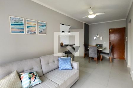 Sala de apartamento para alugar com 1 quarto, 55m² em Vila Tupi, Praia Grande