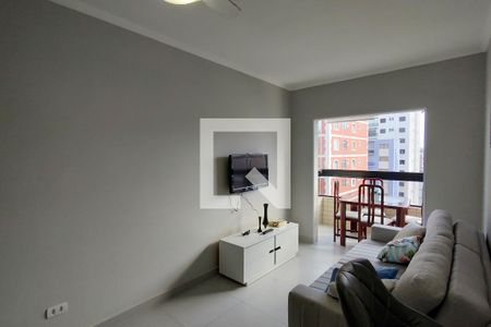Sala de apartamento para alugar com 1 quarto, 55m² em Vila Tupi, Praia Grande