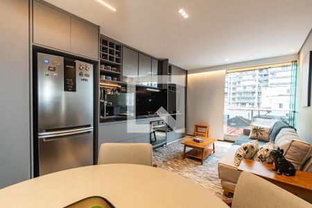 Sala/cozinha de apartamento à venda com 2 quartos, 51m² em Vila Mariana, São Paulo