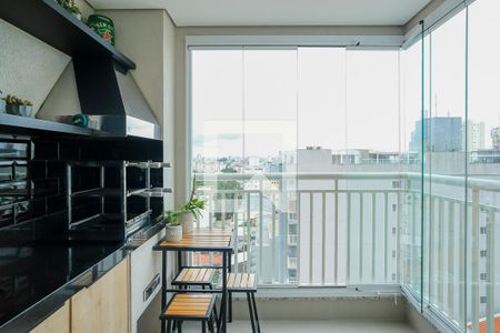 Varanda gourmet de apartamento à venda com 2 quartos, 58m² em Santa Maria, Santo André