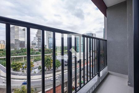 Studio - Varanda de kitnet/studio para alugar com 1 quarto, 25m² em Pinheiros, São Paulo