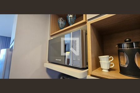 Cozinha de kitnet/studio para alugar com 1 quarto, 24m² em Vila Mariana, São Paulo