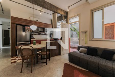 Sala/Cozinha de apartamento à venda com 2 quartos, 85m² em Botafogo, Rio de Janeiro