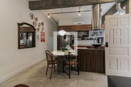 Sala/Cozinha de apartamento à venda com 2 quartos, 85m² em Botafogo, Rio de Janeiro
