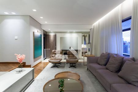 Sala de apartamento à venda com 4 quartos, 180m² em Sion, Belo Horizonte