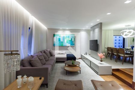 Sala de apartamento à venda com 4 quartos, 180m² em Sion, Belo Horizonte