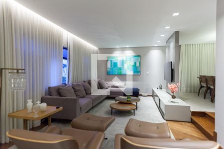 Sala de apartamento à venda com 4 quartos, 180m² em Sion, Belo Horizonte