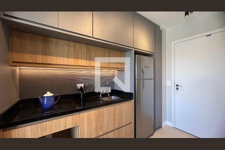 Cozinha de kitnet/studio para alugar com 1 quarto, 25m² em Pinheiros, São Paulo