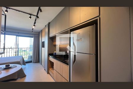 Cozinha de kitnet/studio para alugar com 1 quarto, 25m² em Pinheiros, São Paulo