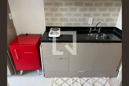 Cozinha de kitnet/studio à venda com 1 quarto, 23m² em Perdizes, São Paulo